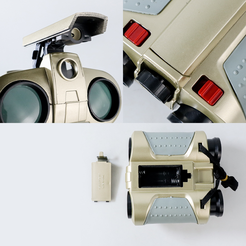 Scope Teropong Binoculars dengan Senter Pop-Up Light 4 x 30mm - Golden