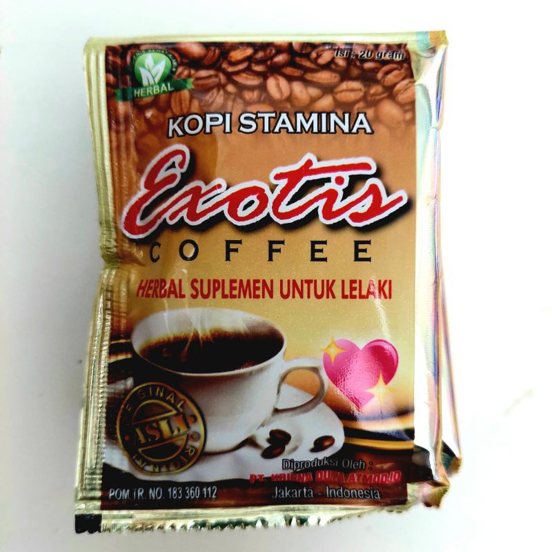 

EXOTIS KOPI serbuk khasiat jamin mantull 1 sachet