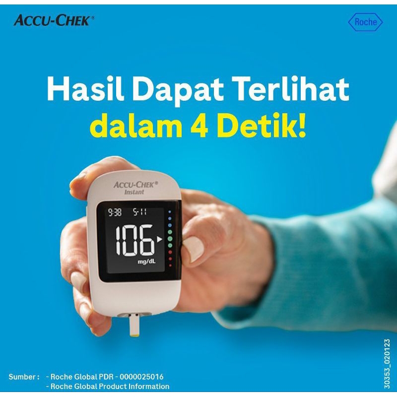 Accu Check Instan bonus 25 Strip alat tes Gula Darah rekomendasi Dokter