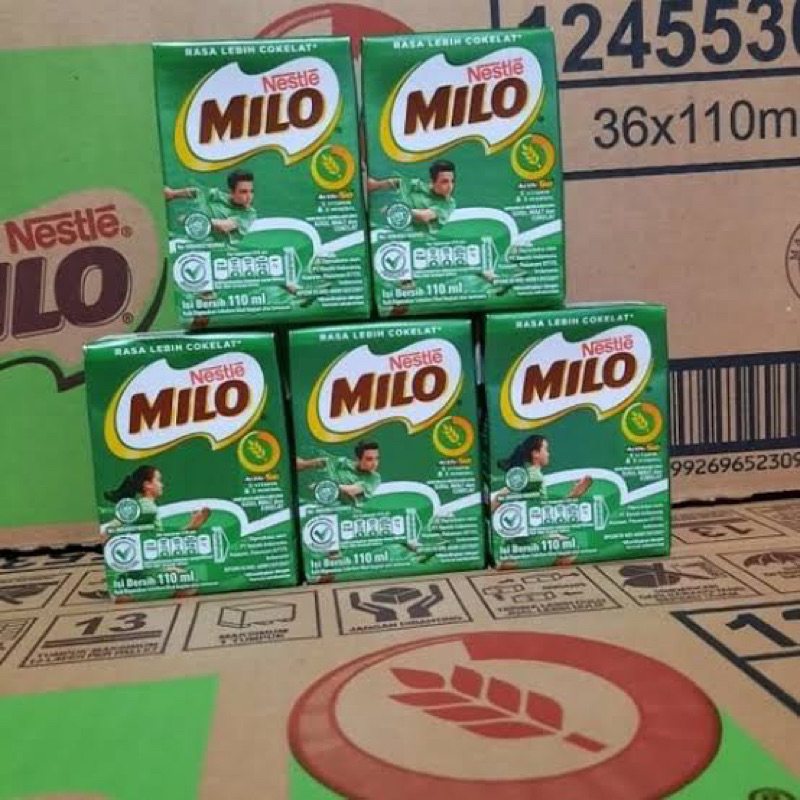 

Susu UHT Milo Activ Go Nestle kemasan 110 ml isi 36 pcs | susu coklat | susu anak | kemasan kotak | susu milo