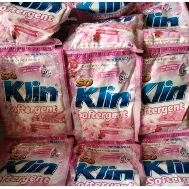 Soklin PK Detergent Bubuk & Cair Renceng 6 Sachet