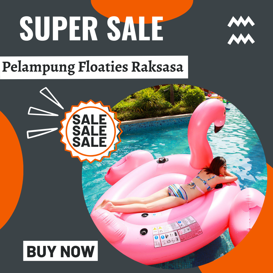 Ban Pelampung Floaties Raksasa Mega Flamingo Island INTEX 56288 pelampung dewasa rompi pelampung dew