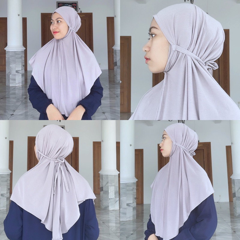 HIJAB BERGO MARYAM TALI NON PET BAHAN KAOS PE