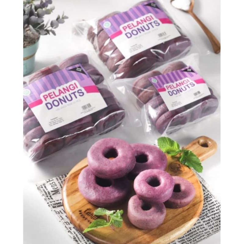 

Donat pelangi ubi ungu isi 10 pcs