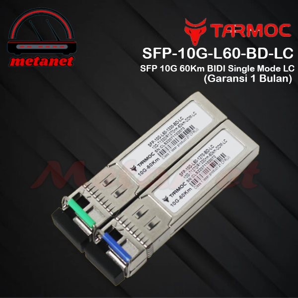 Tarmoc SFP-10G-L60-BD-LC | SFP+ 10G BiDi 60KM SM LC | SFP+ 10G 60KM LC
