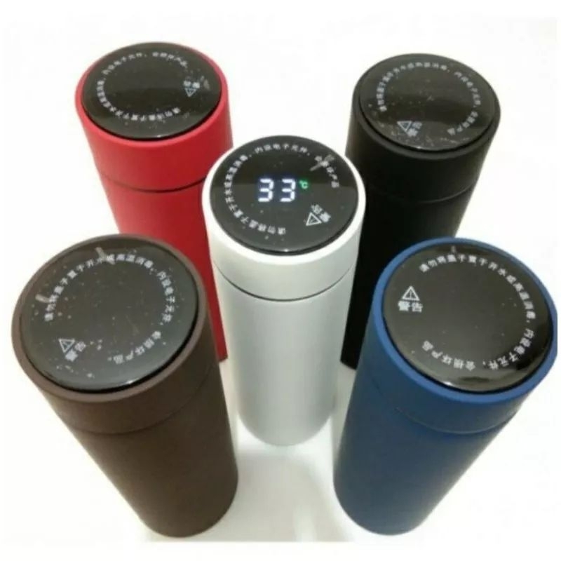 TERMOS SUHU TERMOS LED TEMPERATUR BOTOL MINUM AIR PANAS STAINLESS THERMAL TEMPERATURE SOUVENIR 304