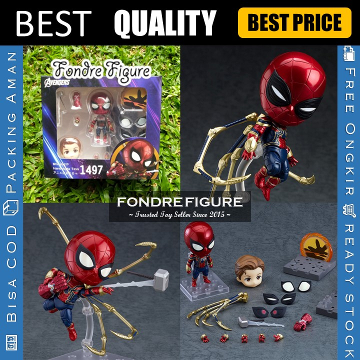 NENDOROID IRON SPIDER 1497-DX 1497DX NENDO SPIDERMAN END GAME VER DX ENDGAME ACTION FIGURE KWS