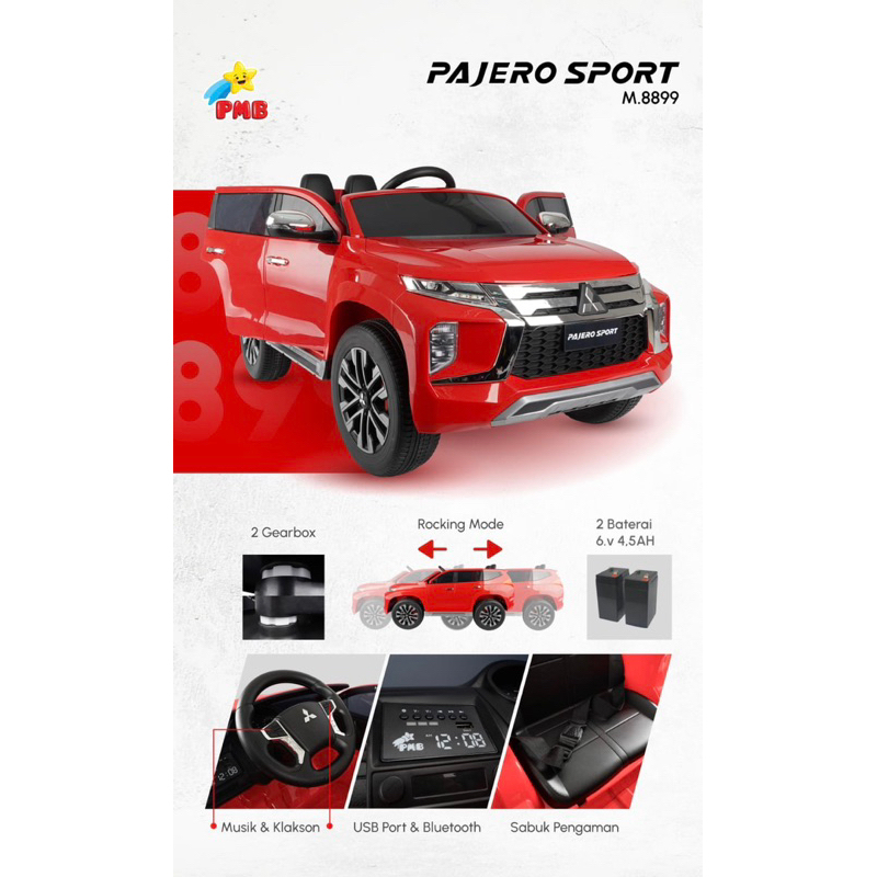 PMB MITSUBISHI PAJERO SPORT / PMB TOYS M-8899 MOBIL AKI ANAK
