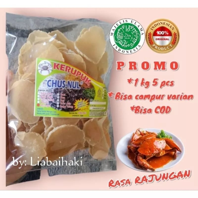 

krupuk rajungan mentah