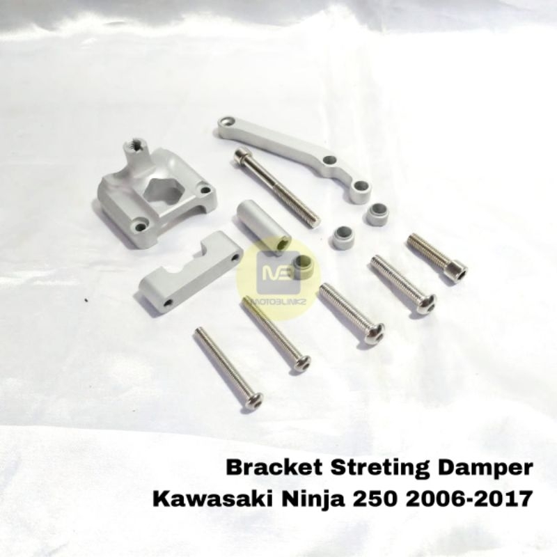 Bracket Bteket Steering Damper Ninja 250 Karbu Ninja 250Fi 2006 - 2017