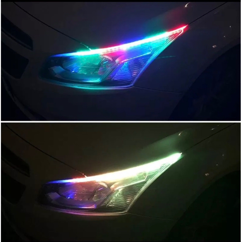 DRL ALIS SLIM RGB Remot BLUETOOTH 30 cm 60 cm APLIKASI RUNNING RGB MODE APLIKASI bluetooth