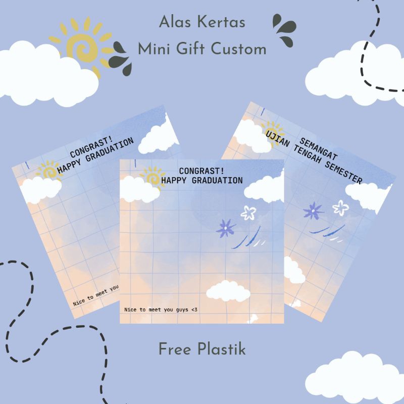 

[PART 2] ALAS KERTAS GIFT SNACK MINI | FREE PLASTIK | BISA CUSTOM TEKS