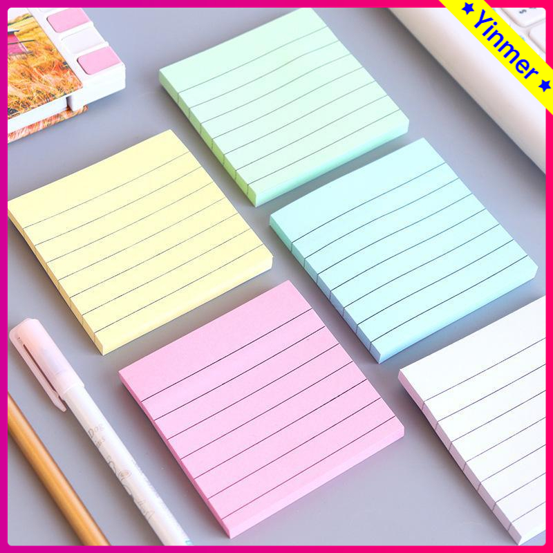 

COD✨70 Lembar Sticky Notes / Memo Note Garis Catatan Kecil Murah -Yinmer