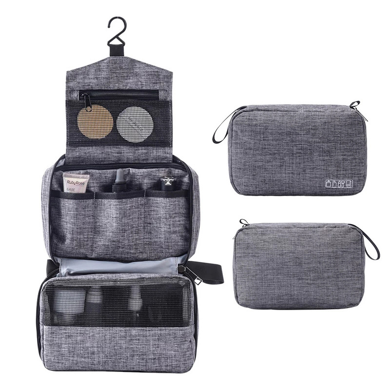 Hanging Travel Bag Folding Organizer Tas Lipat Multi Layer - QE24 - Gray