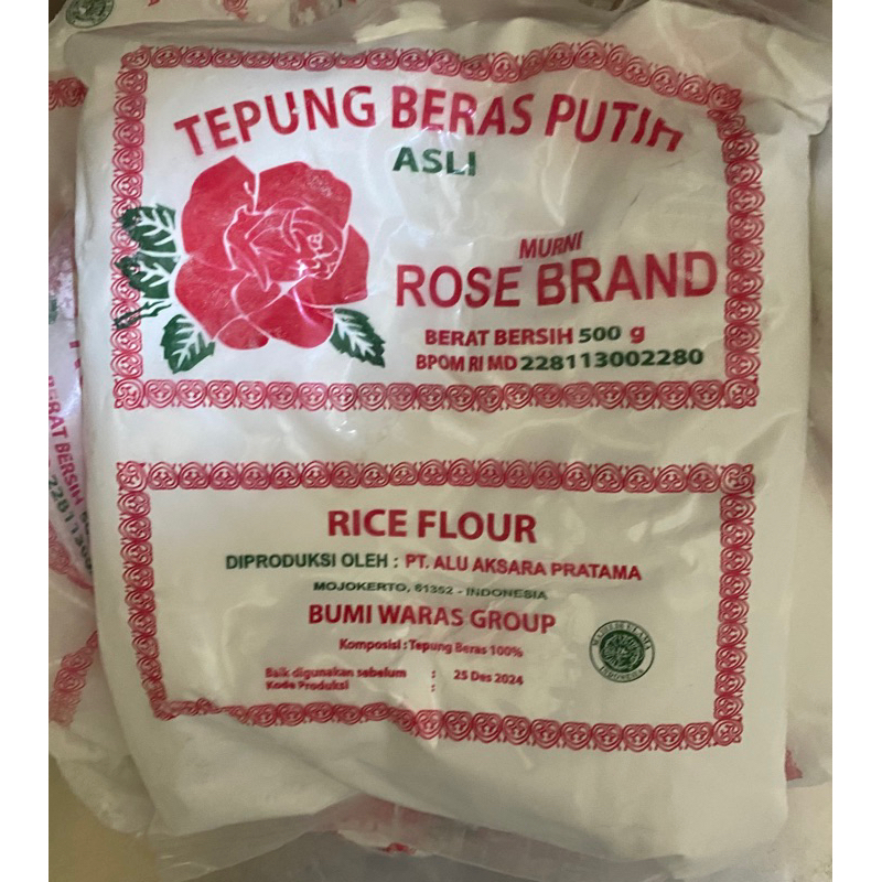 

Tepung beras rosebrand 500gr