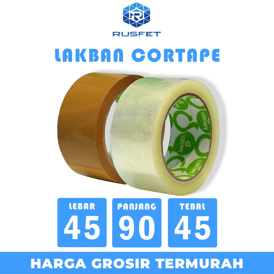

Lakban BENING 45mm x 90yard OPP Tape Cortape isolasi