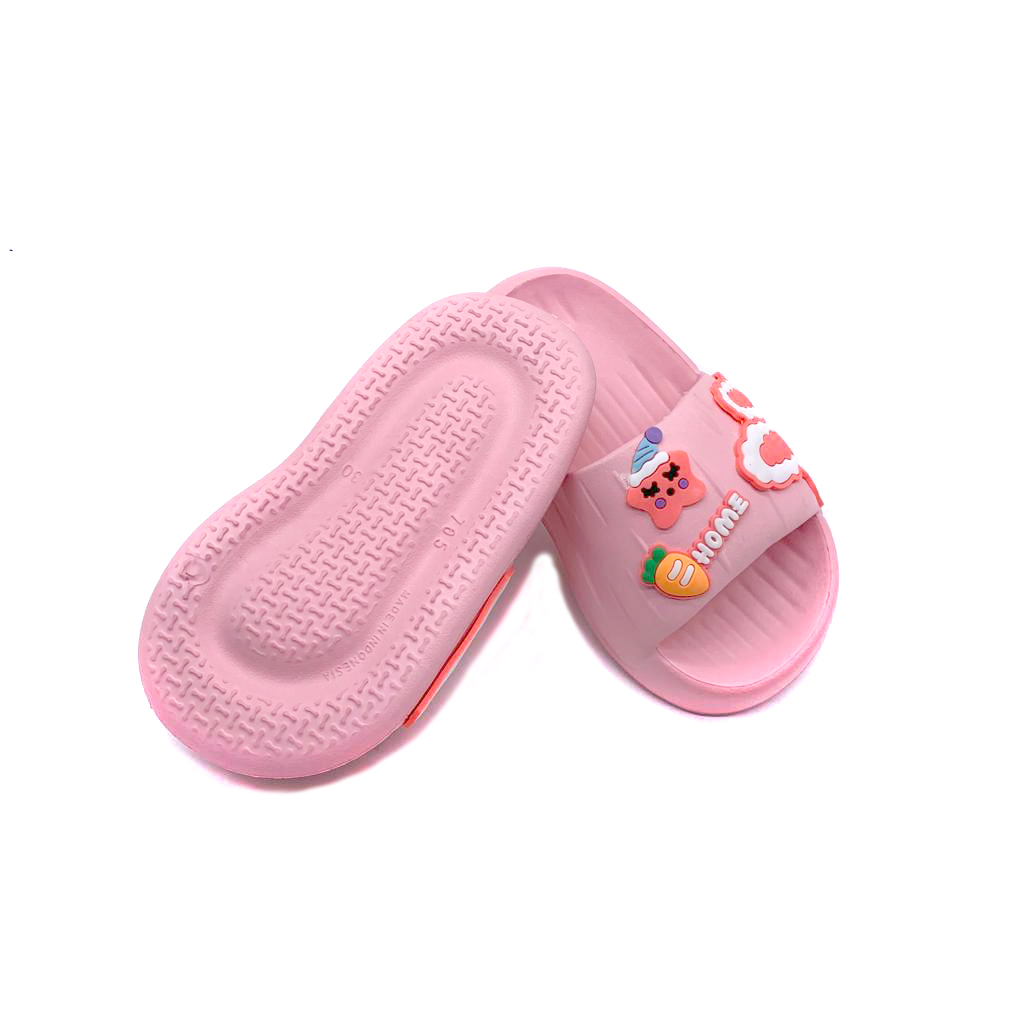 Sandal Selop Anak Perempuan Tebal Bahan Karet Simple Motif  Kelinci Lucu Kekinian