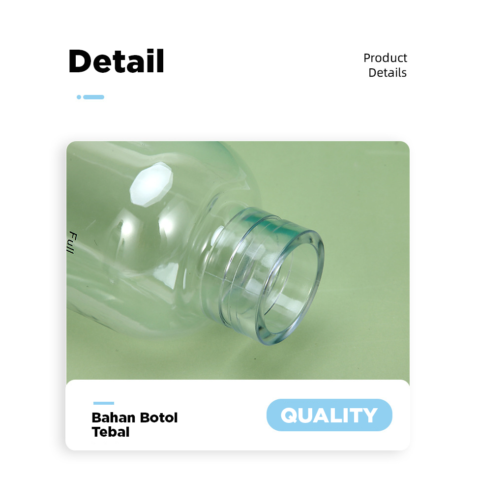 Botol Minum Sport Anti Bocor / Botol Transparan / Tumbler Olahraga / Botol Portable Dengan Panduan Jam