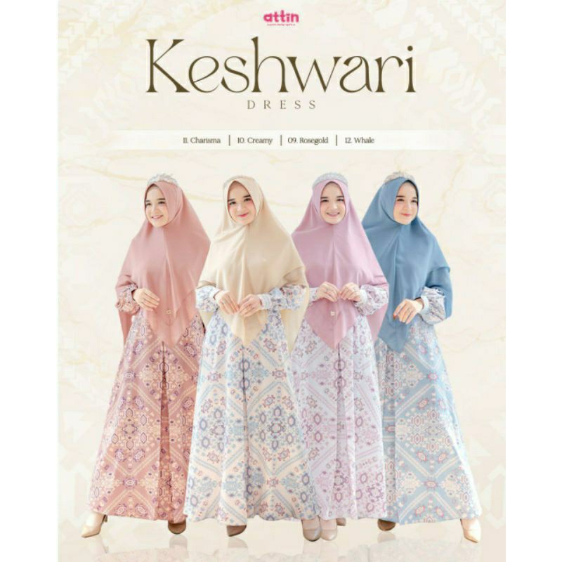 READY STOK KESHWARI DRESS BY ATTIN