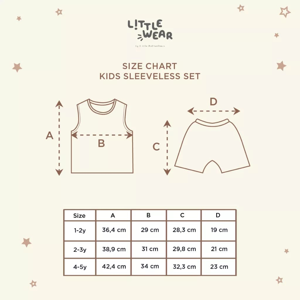 Little Palmerhaus Little Wear Kids Sleeveless Set - Setelan Baju Singlet