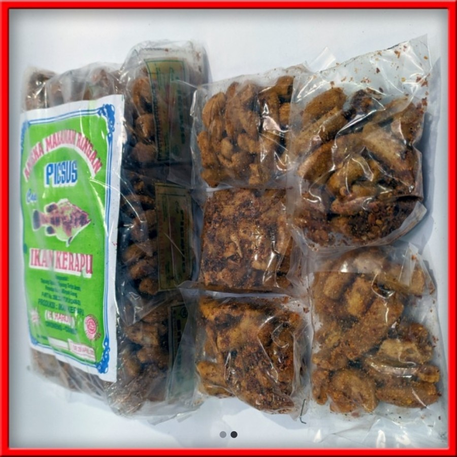 

PICSUS IKAN KERAPU 20pcs/CEMILAN PEDAS/KERUPUK PEDAS/MAKARONI IKAN