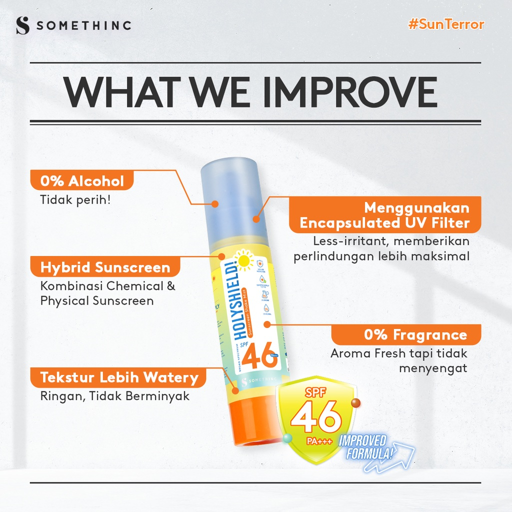 ⭐️ Beauty Expert ⭐️ SOMETHINC Sunscreen Series - Somethinc Holyshield! Sunscreen Somethinc Shake Mist SPF 50+ PA++++