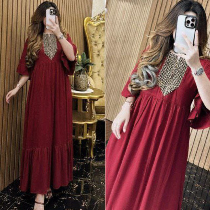 GAMIS AMEERA RENDA//GAMIS KEKINIAN//GAMIS POLOSAN//GAMIS ARAB//GAMIS RENDA//GAMIS RAYON//GAMIS BUSUI