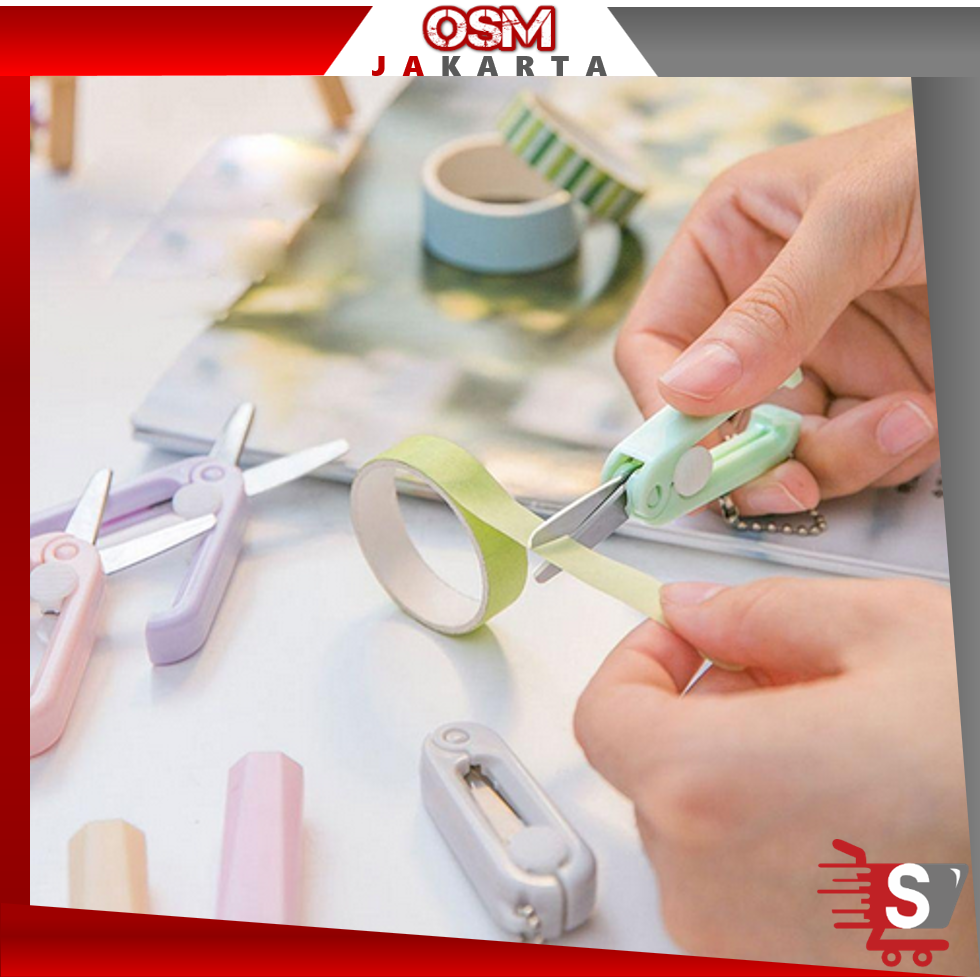 

OSM JKT 5771 Gunting Lipat Mini Portable / Pemotong Kertas Paper Cutter / Gunting Lipat Macaron / Gantungan Kunci Gunting Mini