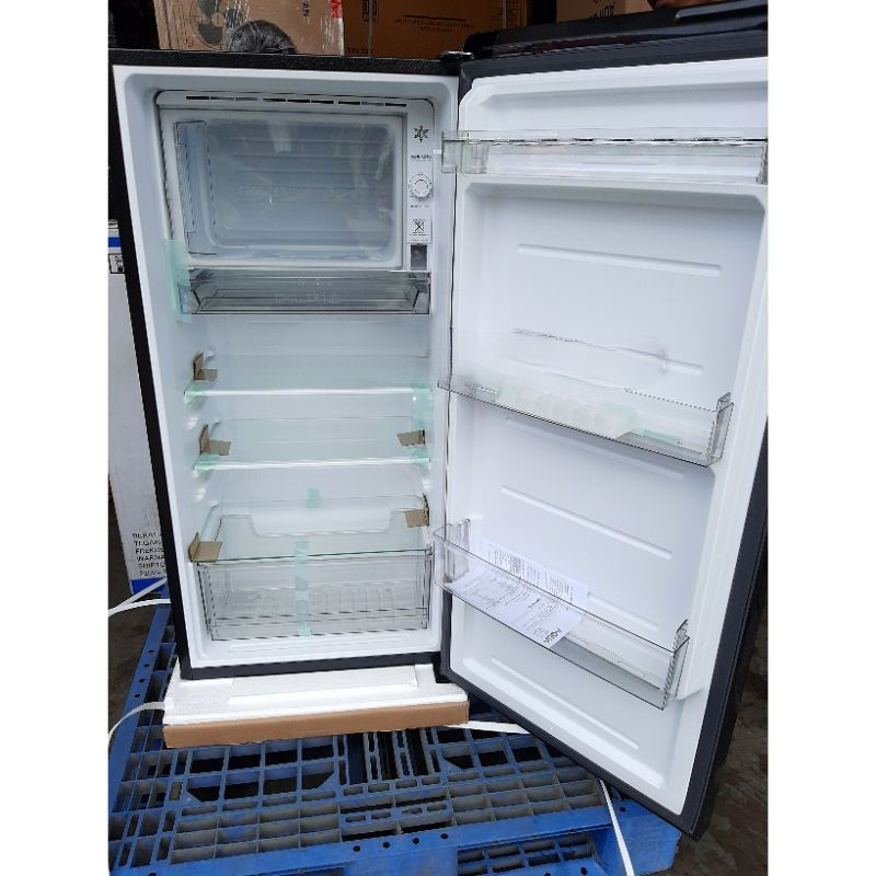 Kulkas Aqua 1 Pintu 165 liter Big Freezer AQR-D205 MSG/MSB