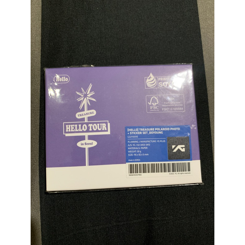 [HELLO] TREASURE POLAROID PHOTO + STICKER SET (DOYOUNG)
