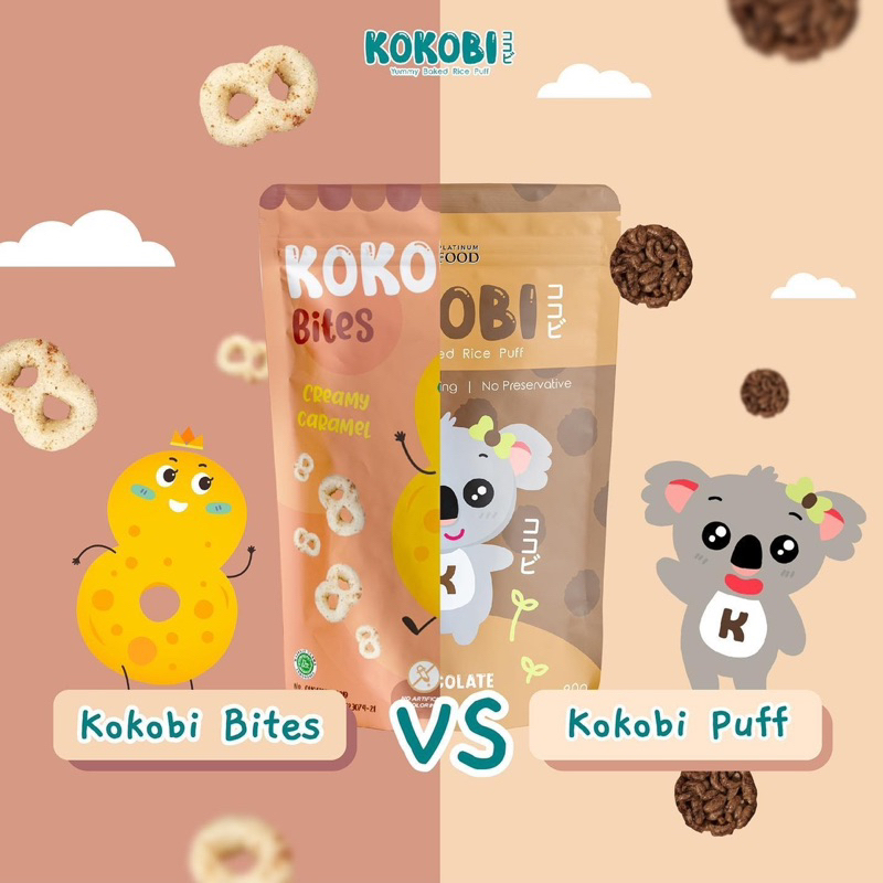 Abe Food Kokobi Bites 30gr - Cemilan Anak - Makanan anak