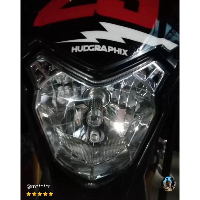 Lampu led h4 laser 2warna D2 kaki 3 H4 Laser senja biru Vixion mxking tiger gl cbr scoopy thunder dll