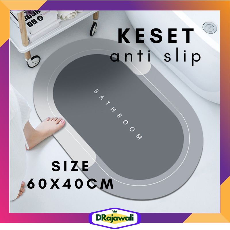 Keset Kaki Anti Slip Rumah Ruang Tamu Wc Kamar Mandi Dapur Wastavel Panjang Licin Menyerap Air Minya