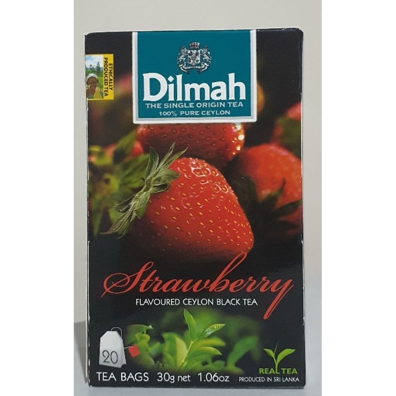 

Dilmah Strawberry Flavoured Ceylon Black Tea 20 Tea bags