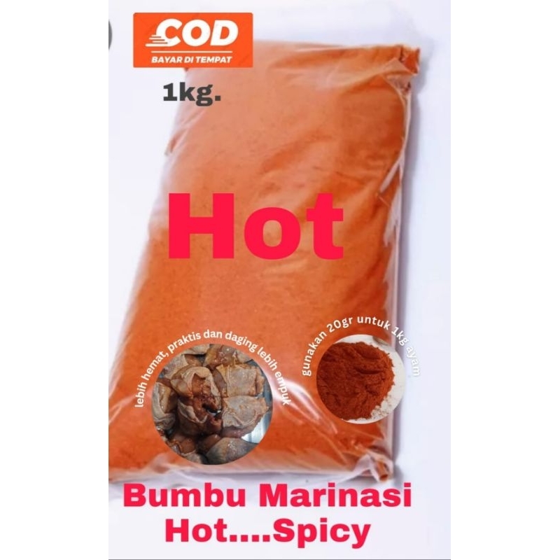 

Bumbu marinasi hot /spicy 1kg. (untuk 50kg/ekor ayam)