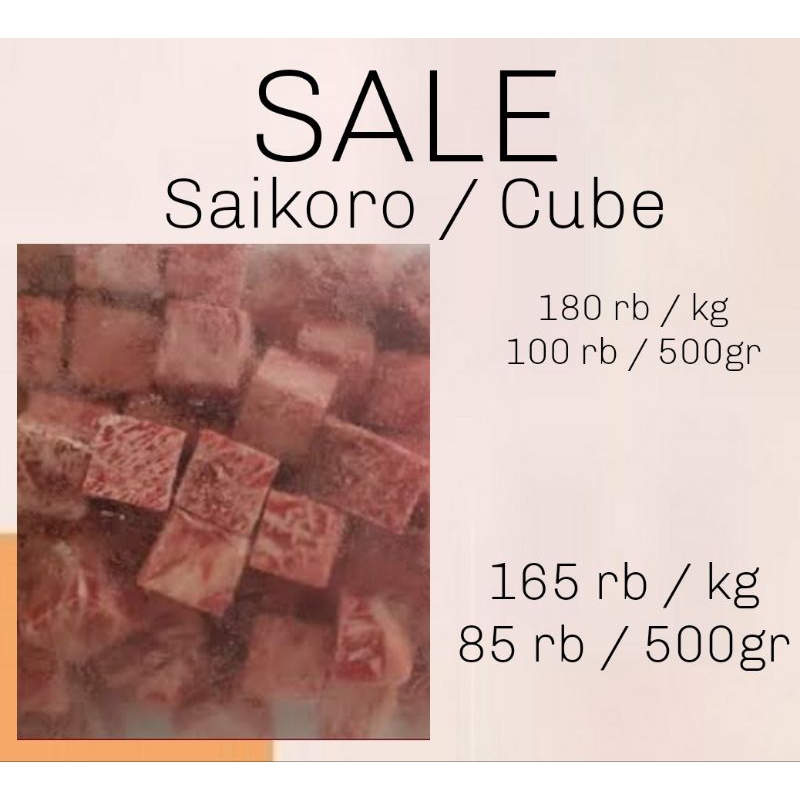 

Sale saikoro cube