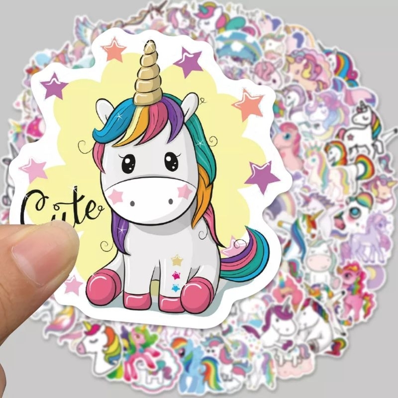 

12pc Sticker Little Pony Stiker Poni Buku Unicorn Diary Anak Lucu Scrapbook Journal Studygram DIY gadget