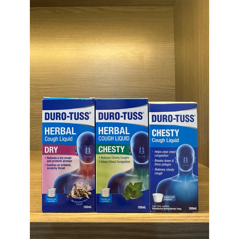 Duro-Tuss Herbal Cough Liquid Chesty / Dry 100ml Singapore