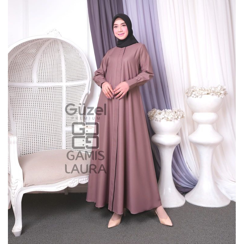 FASHION MUSLIM//GAMIS MADINA LAURA//SERAGAMAN KELUARAGA//BAJU PESTA LAMARAN//BAJU WISUDA//BAJU LEBARAN//By Guzel