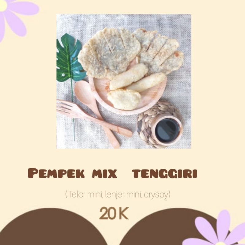 

pempek ikan tenggiri ukuran kecil (mix) + cuko