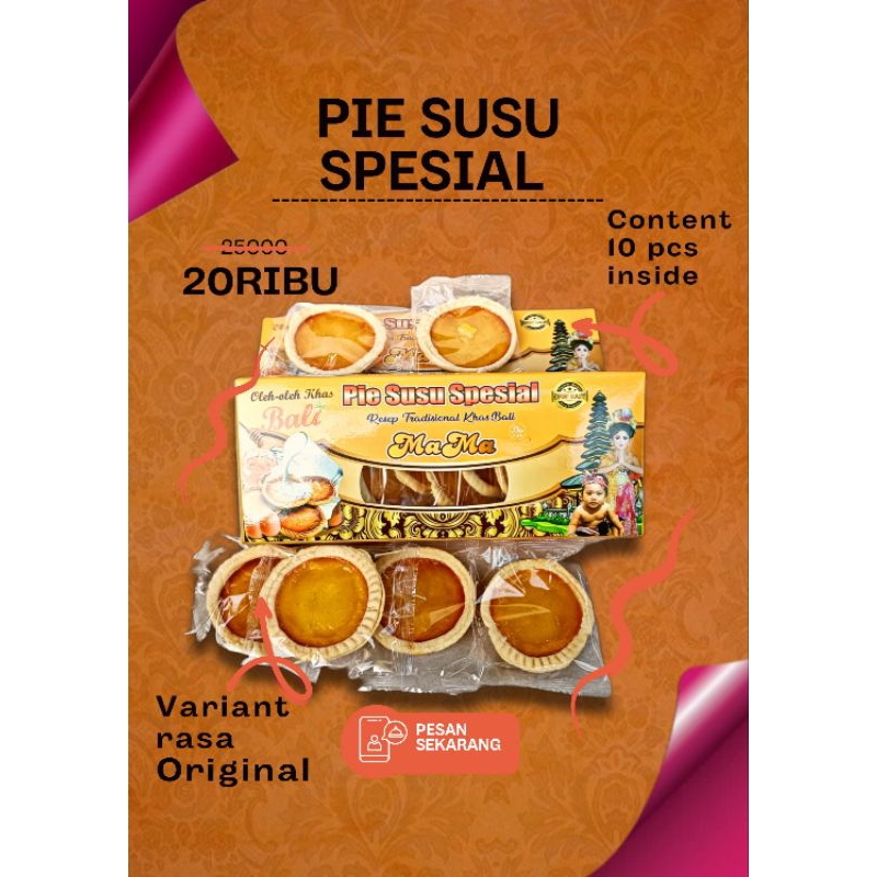 Pie Susu Spesial Rasa Original (10 pcs)