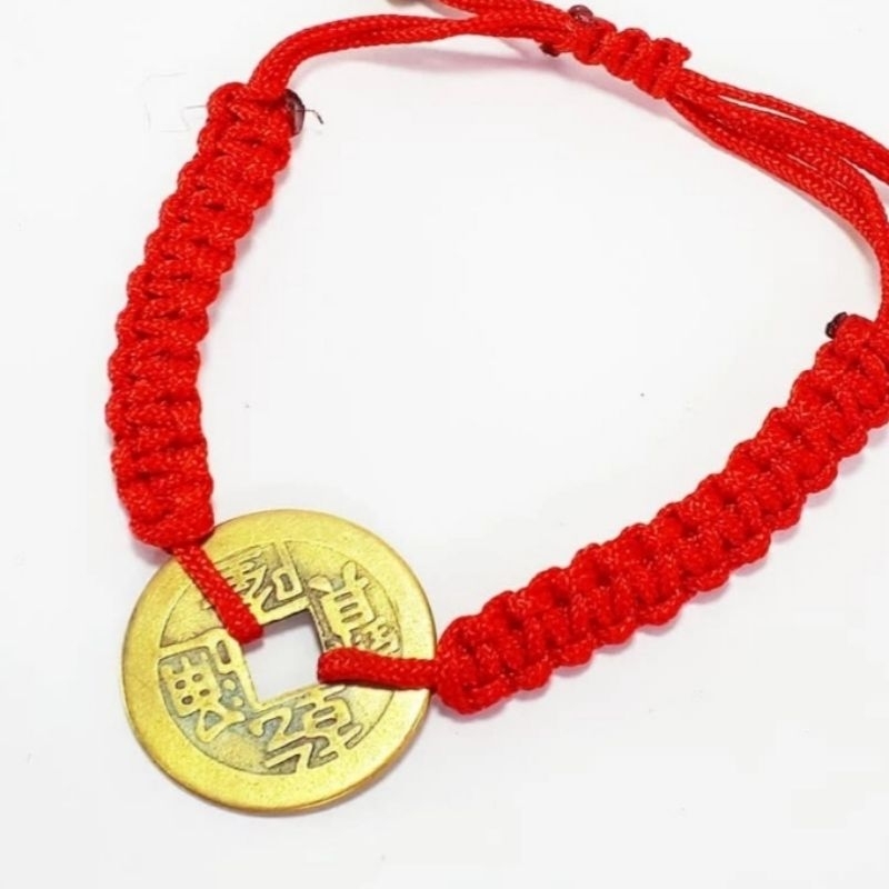Gelang koin cina /Gelang Keberuntungan /Gelang fengshui