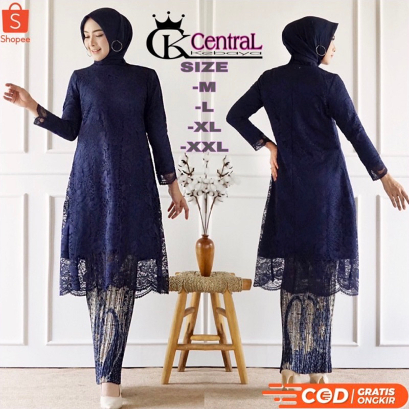 Stelan Kebaya Brokat Set Kebaya Tunik Kebaya Modern Kebaya Brokat Tunik Brokat Kebaya Wisuda Baju Pe