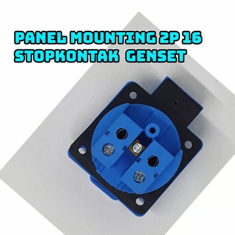 ID STEKER EWIG E312 / PLUG MOUNTING MALE STEKER 2P 16A / 0STEKER STOP KONTAK GENSET EWIG STEKER