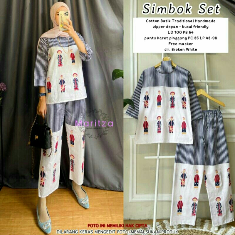 Simbok set motif batik