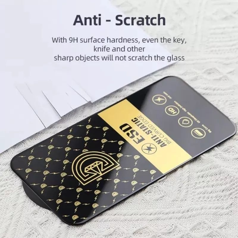 Hight Quality Tempered Glass Anti Static Full Cover Oppo A35 A55 4G 5G A95 A36 A56 A76 A96 A97 R7 R9 R15 R15x R17 A1k A3s A5s A7 A7n A7x Ax7 Pro A8 A9x A11 A11x A11k A31 A91 K1 K3 K5 K7 K7x K9 K10 K10x Anti gores Anti Minyak Anti Debu