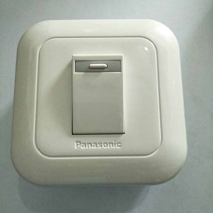 saklar tunggal tempel + outbow dus panasonic wej5531
