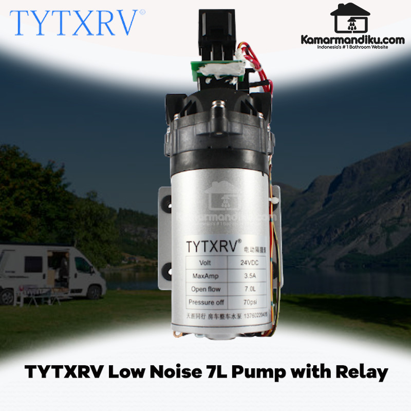 TYTXRV RV Water Pump 12V Electric Water High Pressure Pump 7 L