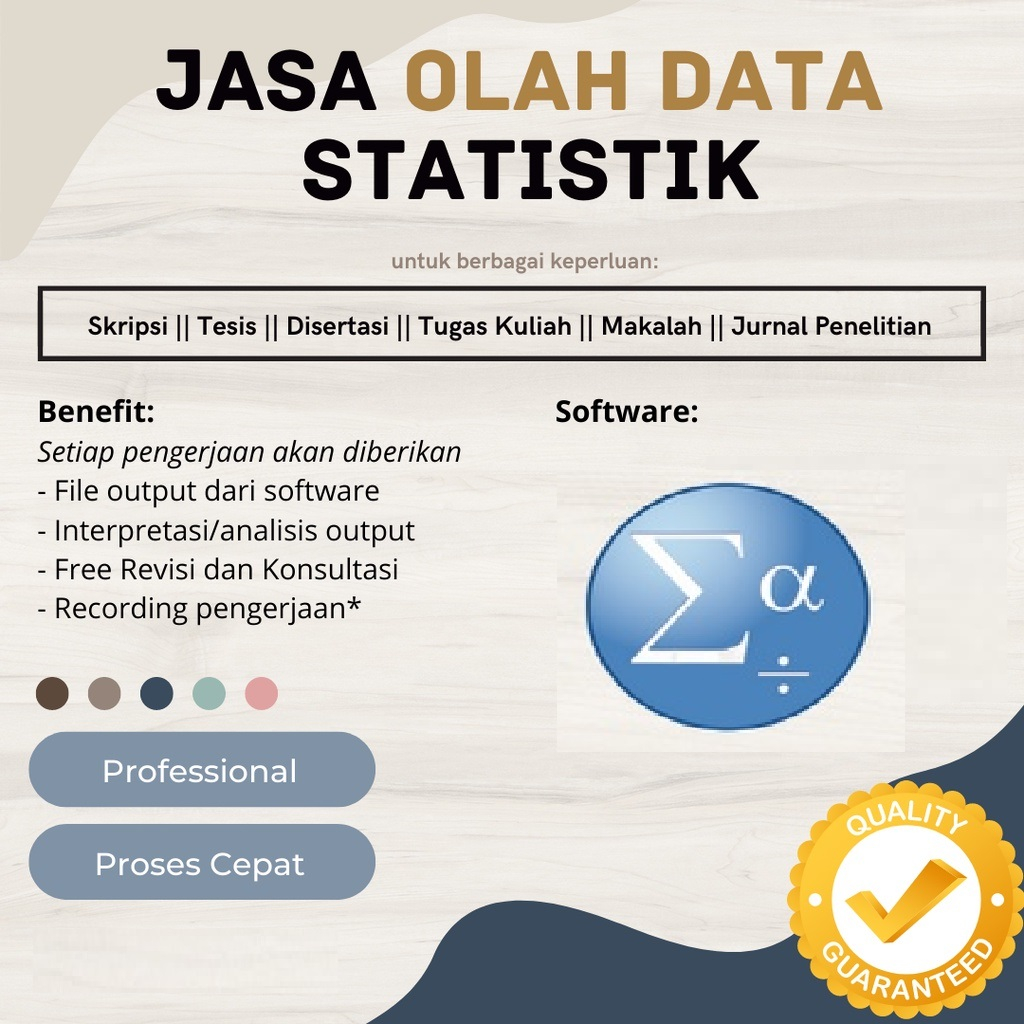 Jasa Oleh Data Spss Untuk Skripsi, Tesis Dan Disertasi