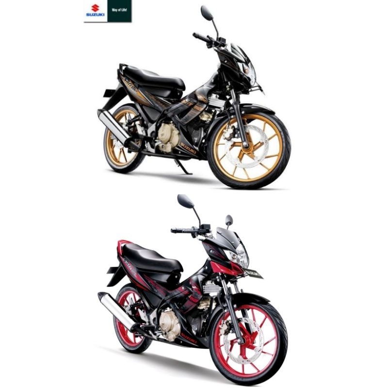 stiker sticker stripping striping set suzuki satria fu blackfire blackgold scd barong 2012 2013 ori 